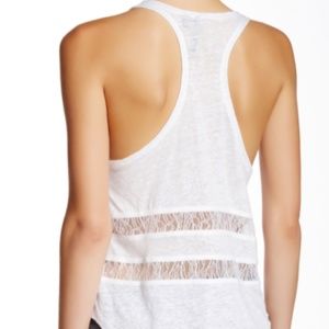 Joe's Jeans Racer Back Tank with Lace Detailing